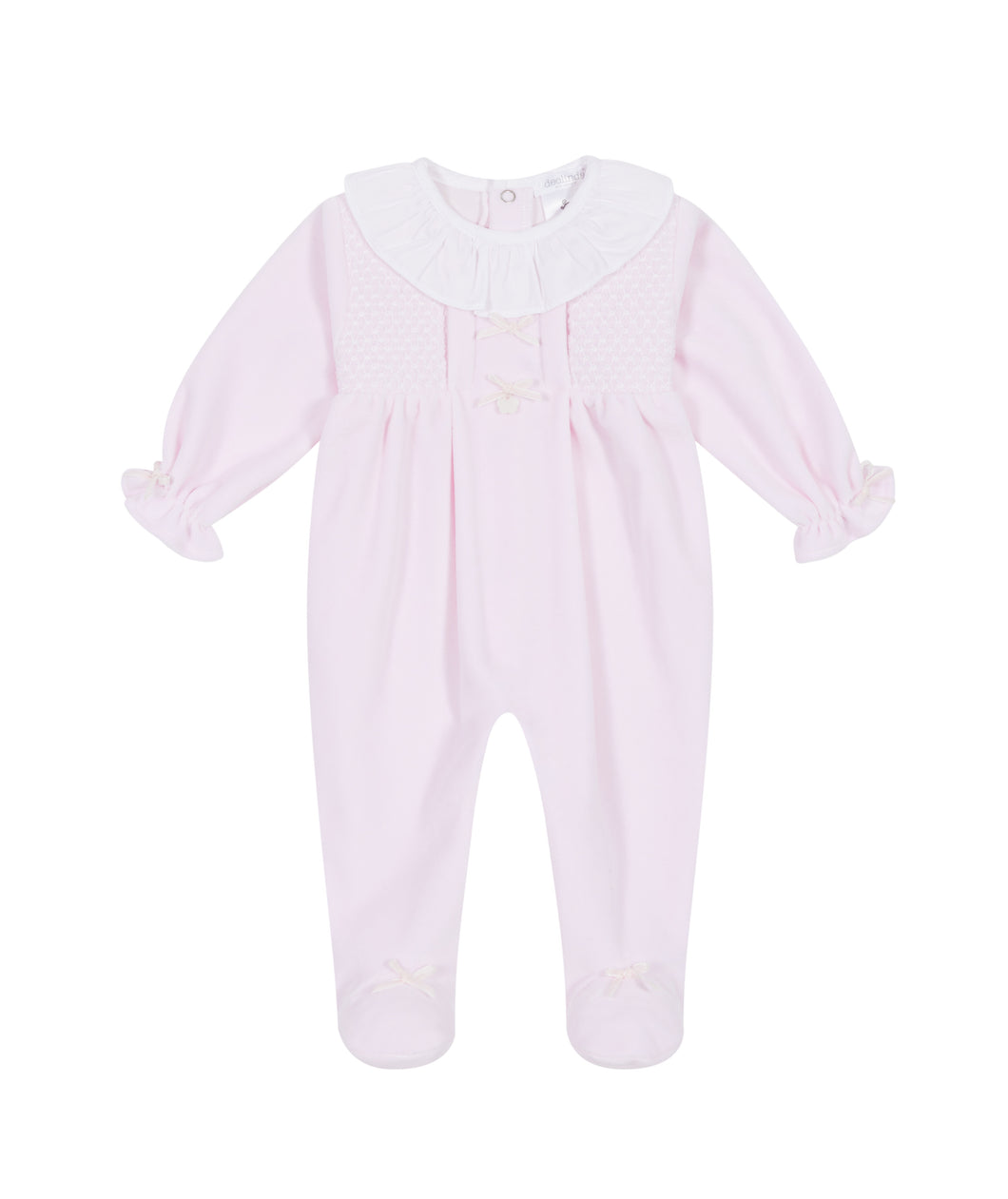 NEW AW24 Deolinda Luna Smocked Babygrow Pink 24116