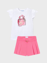 Load image into Gallery viewer, NEW SS26 Mayoral Girls Shorts Set 3002/3220 Pink 54/42
