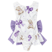Load image into Gallery viewer, NEW SS26 Teddy Bear Swimming Costume LILAC