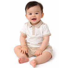 Load image into Gallery viewer, NEW SS26 Boys Beige Shorts Set 471806 BEIGE