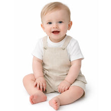 Load image into Gallery viewer, NEW SS26 Boys Beige Dungaree Set 485810 BEIGE
