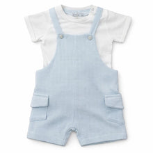 Load image into Gallery viewer, NEW SS26 Boys Blue Dungaree Set 485810 BLUE