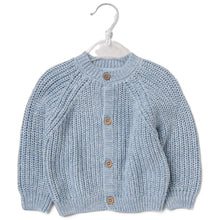 Load image into Gallery viewer, NEW SS26 Blue Embroided 'Hello' Cardigan