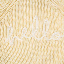 Load image into Gallery viewer, NEW SS26 Lemon Embroided 'Hello' Cardigan
