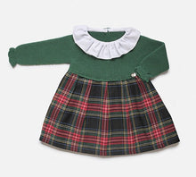 Load image into Gallery viewer, NEW AW23 Juliana Girls Green Check Dress J8147