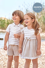 Load image into Gallery viewer, NEW SS24 Juliana Boys Beige Shorts Set 24184