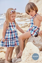 Load image into Gallery viewer, NEW SS24 Juliana Girls Red and Blue Checked Dress 24121