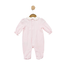 Load image into Gallery viewer, NEW SS24 Mintini Pink Smocked Babygrow MB5620