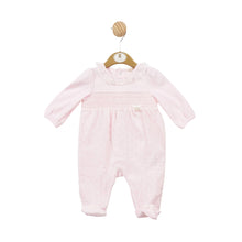 Load image into Gallery viewer, NEW SS24 Mintini Pink Smocked Babygrow MB5651