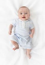 Load image into Gallery viewer, NEW SS26 Blues Baby Smocked Romper BB2273 BLUE