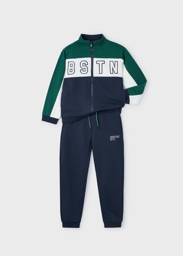 NEW AW24 Mayoral Boys Tracksuit 4876 Alpine Green/60