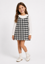 Load image into Gallery viewer, NEW AW25 Abel &amp; Lula Girls Tweed Dress 5526 Black