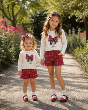 Load image into Gallery viewer, PRE ORDER - NEW AW26 Mayoral Girls Tweed Shorts Set 4034/4230 RED25/38