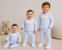 Load image into Gallery viewer, NEW AW26 Blues Baby Smocked Outfit BB3110 BLUE