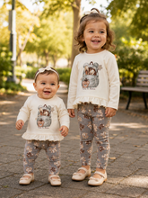 Load image into Gallery viewer, PRE ORDER - NEW AW26 Mayoral Girls Leggings Set 2001/2779 CREAM/80/64