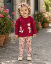 Load image into Gallery viewer, PRE ORDER - NEW AW26 Mayoral Girls Leggings Set with Headband 2780 Red/69