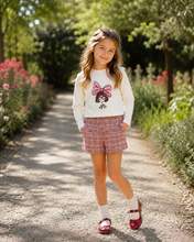 Load image into Gallery viewer, PRE ORDER - NEW AW26 Mayoral Girls Tweed Shorts Set 4034/4230 CRYSTAL/26/39