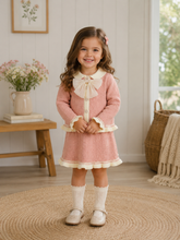 Load image into Gallery viewer, NEW AW26 Girls Beau Kid Knitted Skirt Set 772245 DUSKY PINK