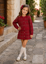 Load image into Gallery viewer, PRE ORDER - NEW AW26 Mayoral Girls Knit Skirt Set 4935 RED CHECK/31