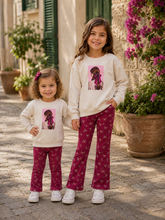 Load image into Gallery viewer, NEW AW26 Mayoral Girls Flared Leggings Set 4738 RED/79