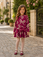 Load image into Gallery viewer, NEW AW26 Mayoral Girls Knit Dress with Handbag 4912 RED/11