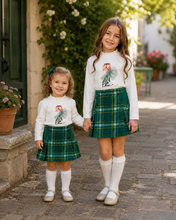 Load image into Gallery viewer, PRE ORDER - NEW AW26 Mayoral Girls Checked Skirt Set 4001/4905 GREEN/95/89