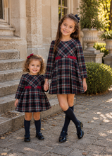Load image into Gallery viewer, PRE ORDER - NEW AW26 Mayoral Girls Plaid Dress 4923 NAVY/45