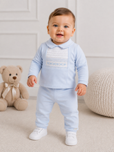 Load image into Gallery viewer, NEW AW26 Blues Baby Smocked Outfit BB3110 BLUE
