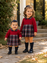 Load image into Gallery viewer, PRE ORDER - NEW AW26 Mayoral Girls Plaid Dress 2945 RED/25