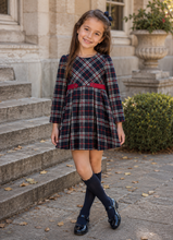 Load image into Gallery viewer, PRE ORDER - NEW AW26 Mayoral Girls Plaid Dress 4923 NAVY/45