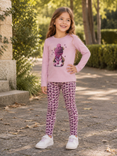 Load image into Gallery viewer, PRE ORDER - NEW AW26 Mayoral Girls Leggings Set 4027/4701 MAUVE/15/70
