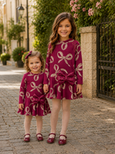 Load image into Gallery viewer, NEW AW26 Mayoral Girls Knit Dress with Handbag 4912 RED/11