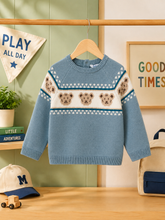 Load image into Gallery viewer, NEW AW26 Mayoral Boys Teddy Bear Jumper 2375 BLUE/59