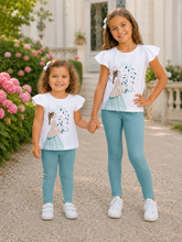 Load image into Gallery viewer, NEW SS26 Mayoral Girls Leggings Set 3724 Mint/86