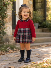 Load image into Gallery viewer, PRE ORDER - NEW AW26 Mayoral Girls Plaid Dress 2945 RED/25