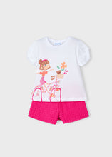 Load image into Gallery viewer, NEW SS25 Mayoral Girls Shorts Set 3211 Magenta/89