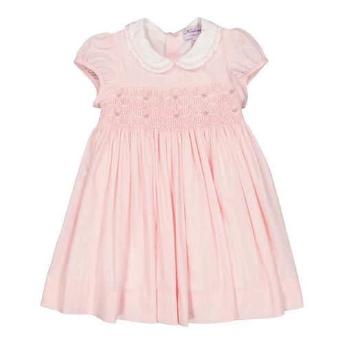 NEW SS24 Kidiwi Girls Sybelle Pink Smocked Dress