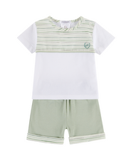 Load image into Gallery viewer, NEW SS23 Deolinda Oliver Striped T-Shirt and Shorts Set 236421