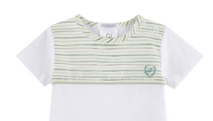 NEW SS23 Deolinda Oliver Striped T-Shirt and Shorts Set 236421