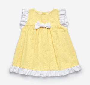 NEW SS22 Juliana Yellow and White Lace Dress J5145