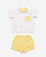 Load image into Gallery viewer, NEW SS23 Juliana Yellow Gingham Shorts Set J7170