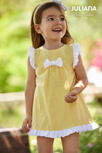 Load image into Gallery viewer, NEW SS22 Juliana Yellow and White Lace Dress J5145